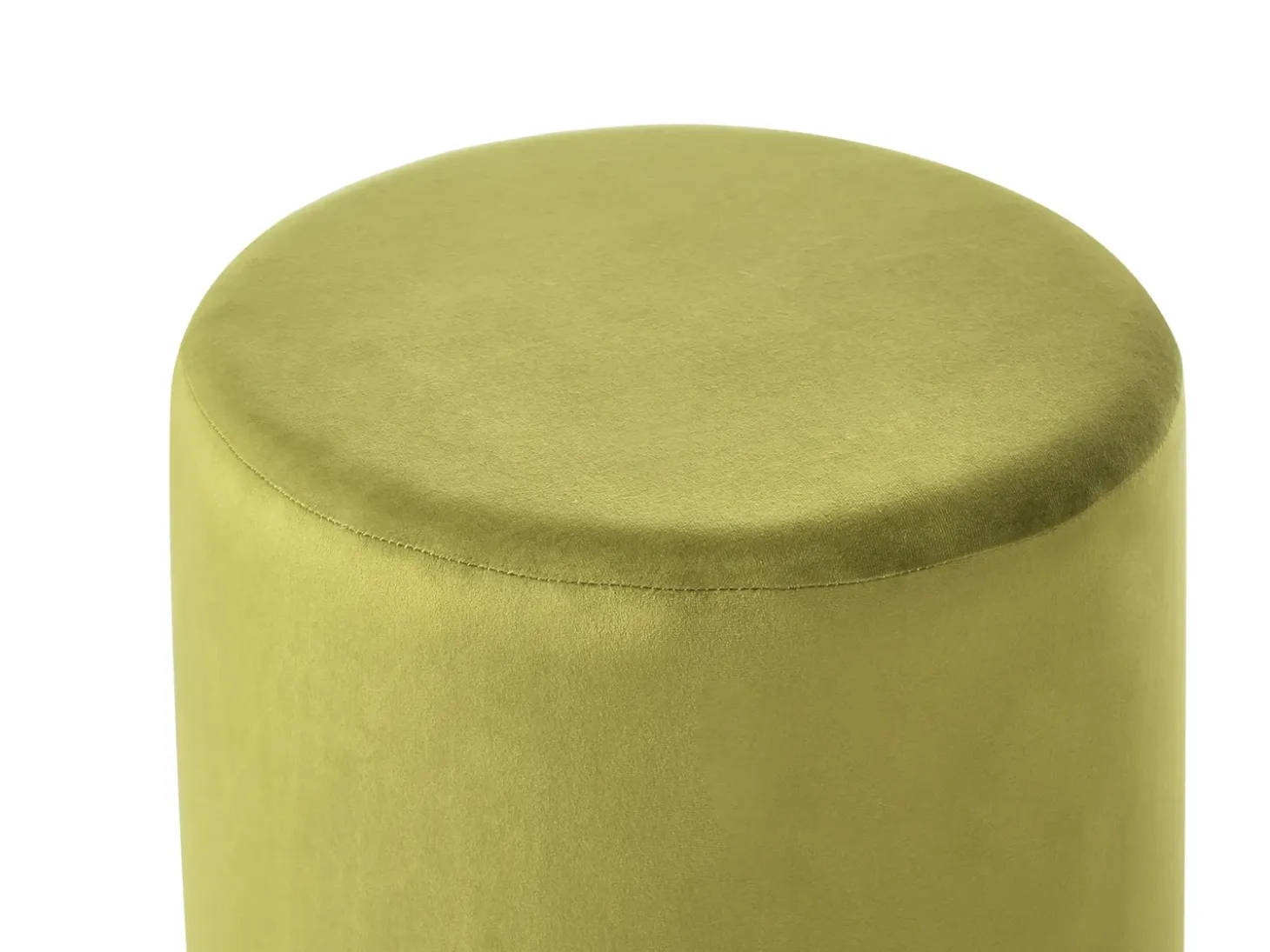 Puf LOVETT Velour Olivengrøn