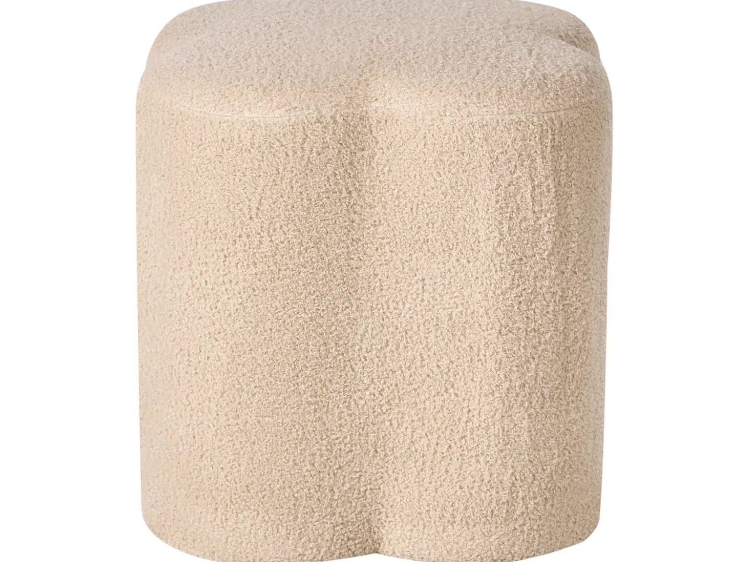 Puf MANCOS Boucle Beige
