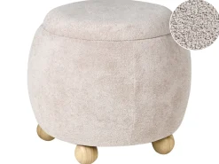 Puf med opbevaring ANNABELLA Boucle Lys Beige