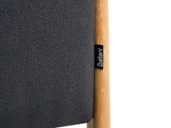 Puf med opbevaring EDLAND 45 cm 43 cm Sort