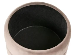 Puf med opbevaring ELGIN Velour Brungrå