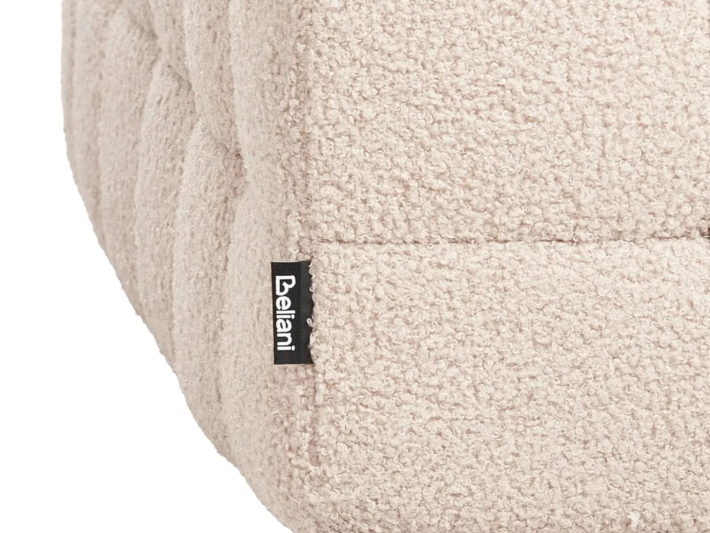 Puf med opbevaring MICHIGAN Boucle Beige