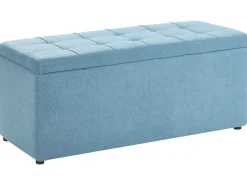 Puf med opbevaring OREM 100 cm 40 cm Blå