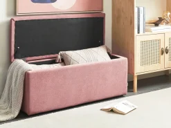 Puf med opbevaring OREM Lyserød