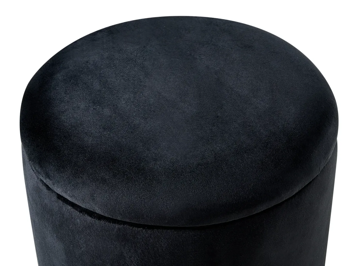 Puf med opbevaring WENONA Velour Sort