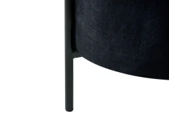 Puf med opbevaring WENONA Velour Sort