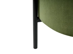 Puf med opbevaring WENONA Velour Mørkegrøn