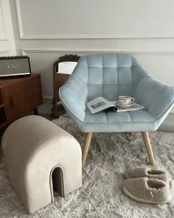 Puf MODOC Velour Beige