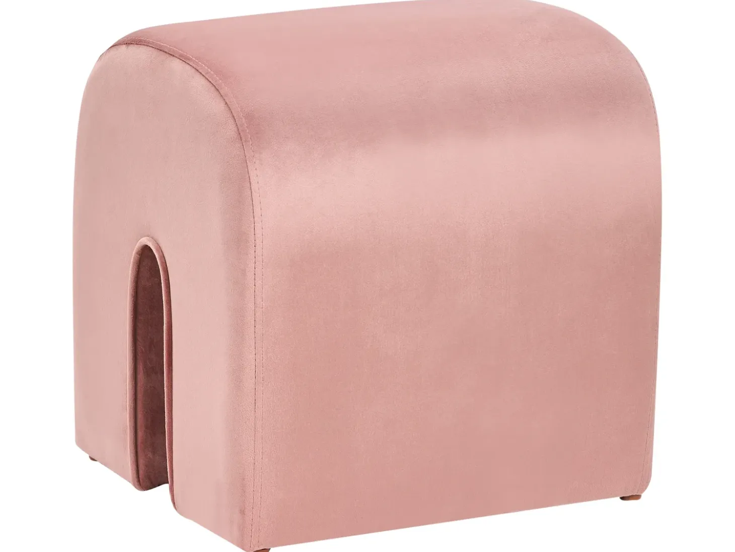 Puf MODOC Velour Lyserød