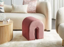 Puf MODOC Velour Lyserød