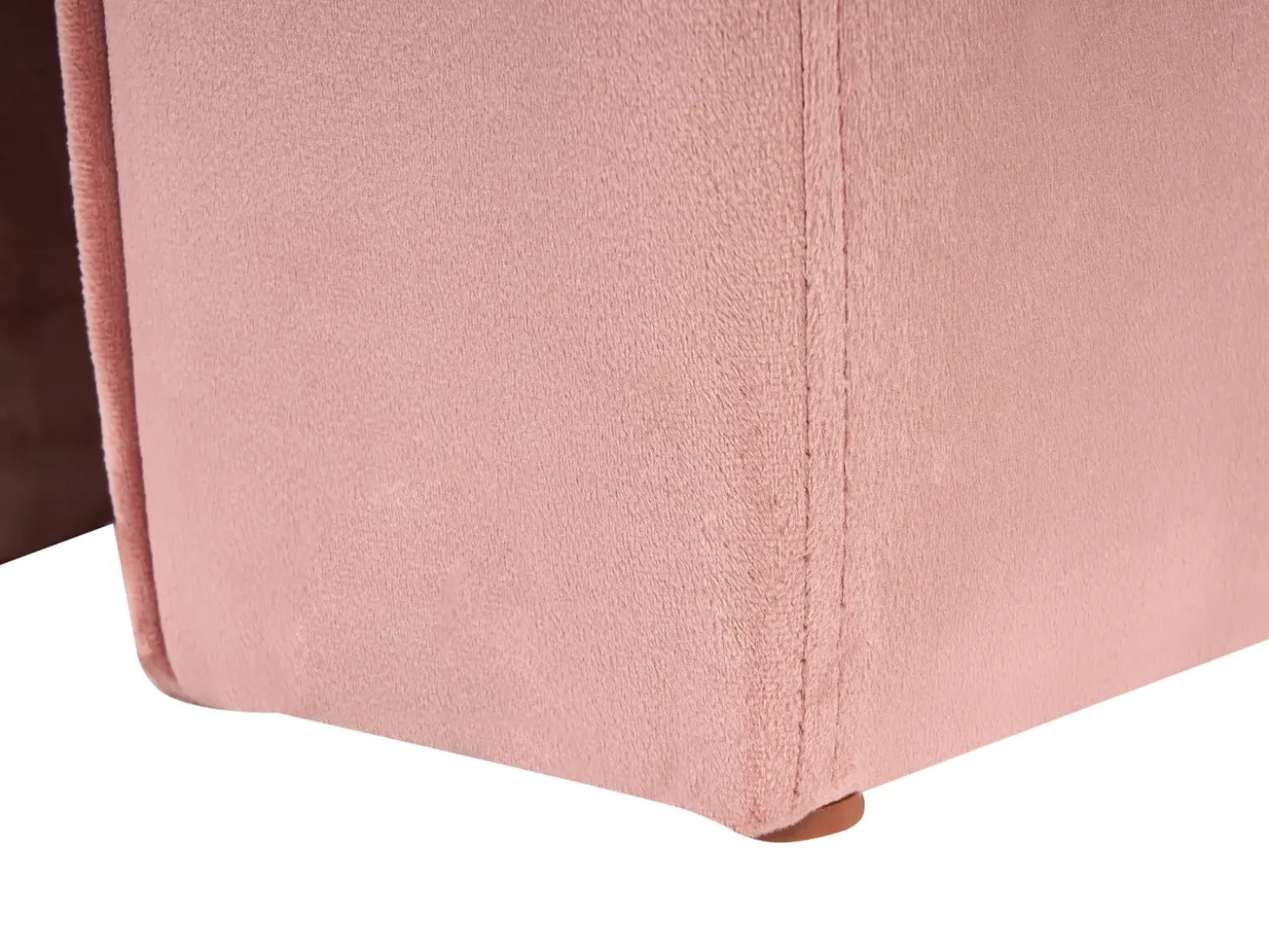 Puf MODOC Velour Lyserød