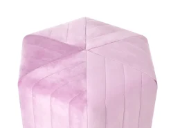 Puf MURIETTA Velour Lysviolet