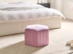 Puf MURIETTA Velour Lysviolet