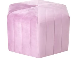 Puf MURIETTA Velour Lysviolet