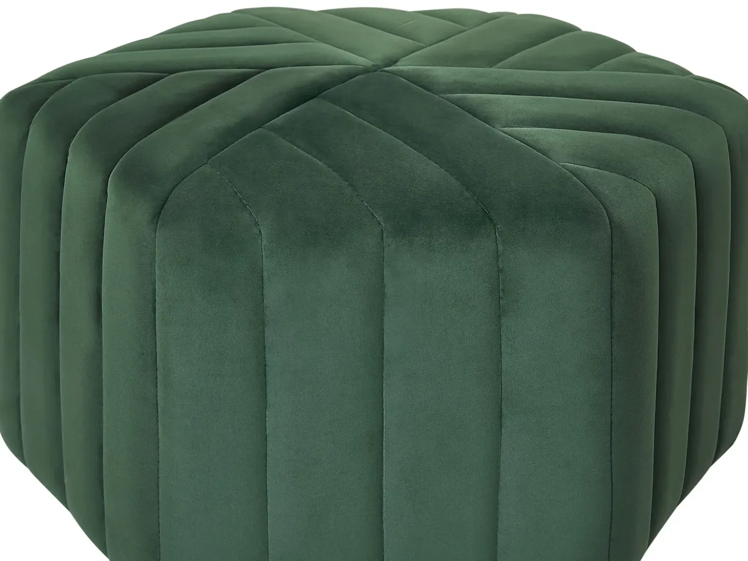 Puf MURIETTA Velour Mørkegrøn