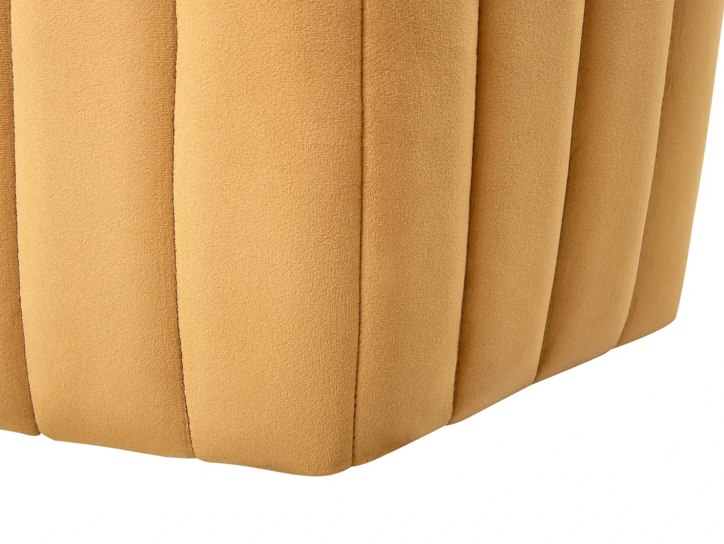 Puf MURIETTA Velour Sennepsgul