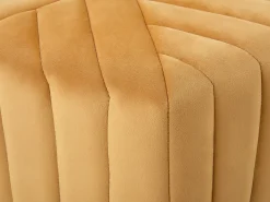 Puf MURIETTA Velour Sennepsgul