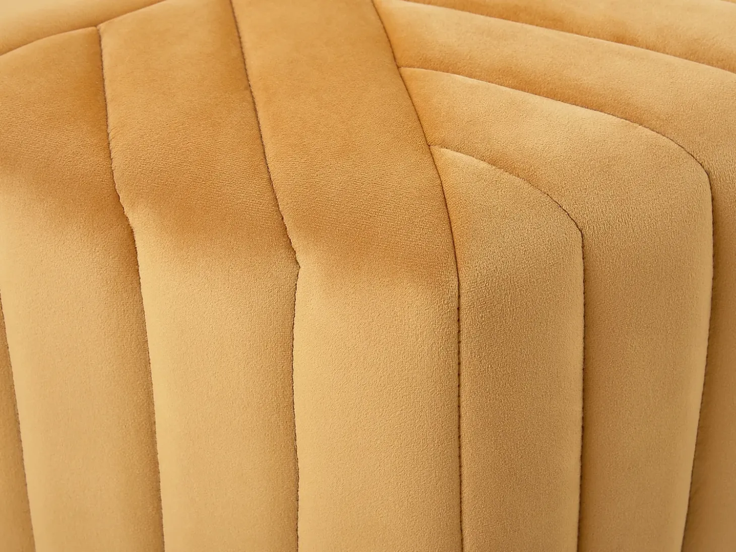 Puf MURIETTA Velour Sennepsgul