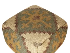 Puf SARON Jute Multifarvet
