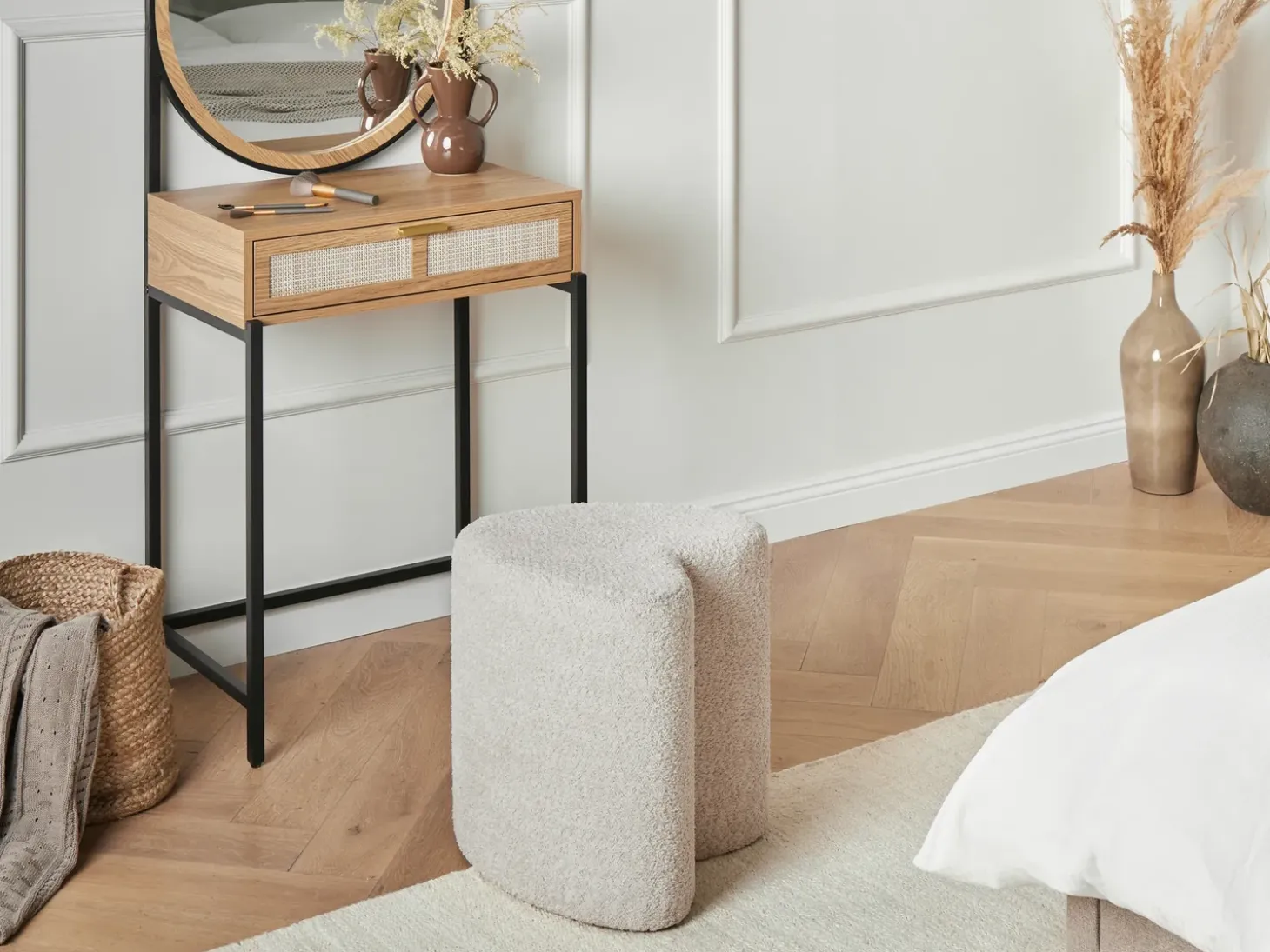 Puf SCOTIA Chenille Beige