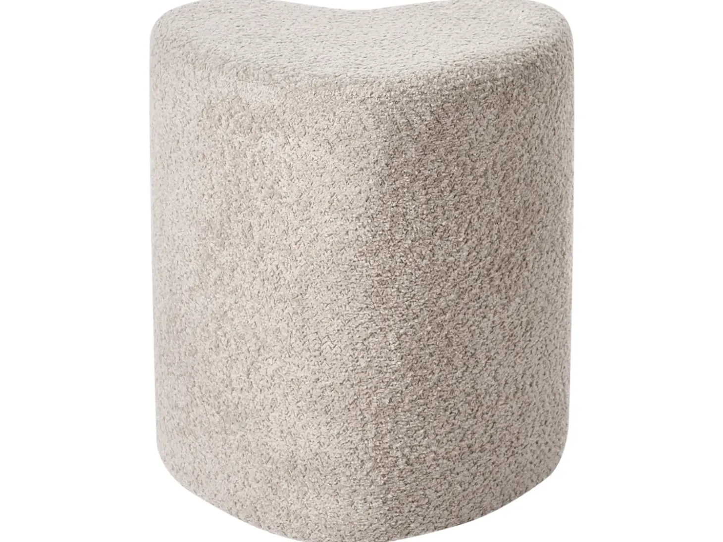 Puf SCOTIA Chenille Lysebrun