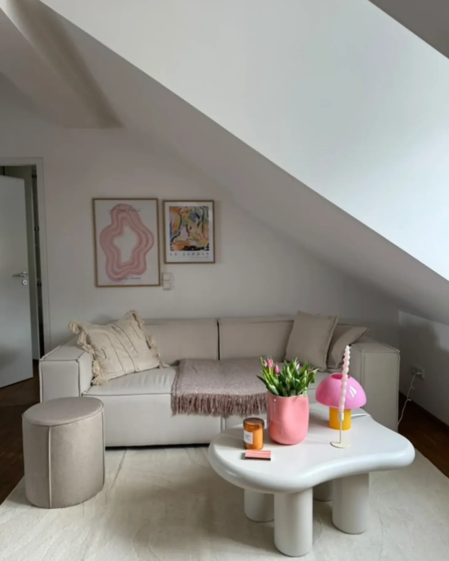 Puf SEDONA Kunstlinned Beige
