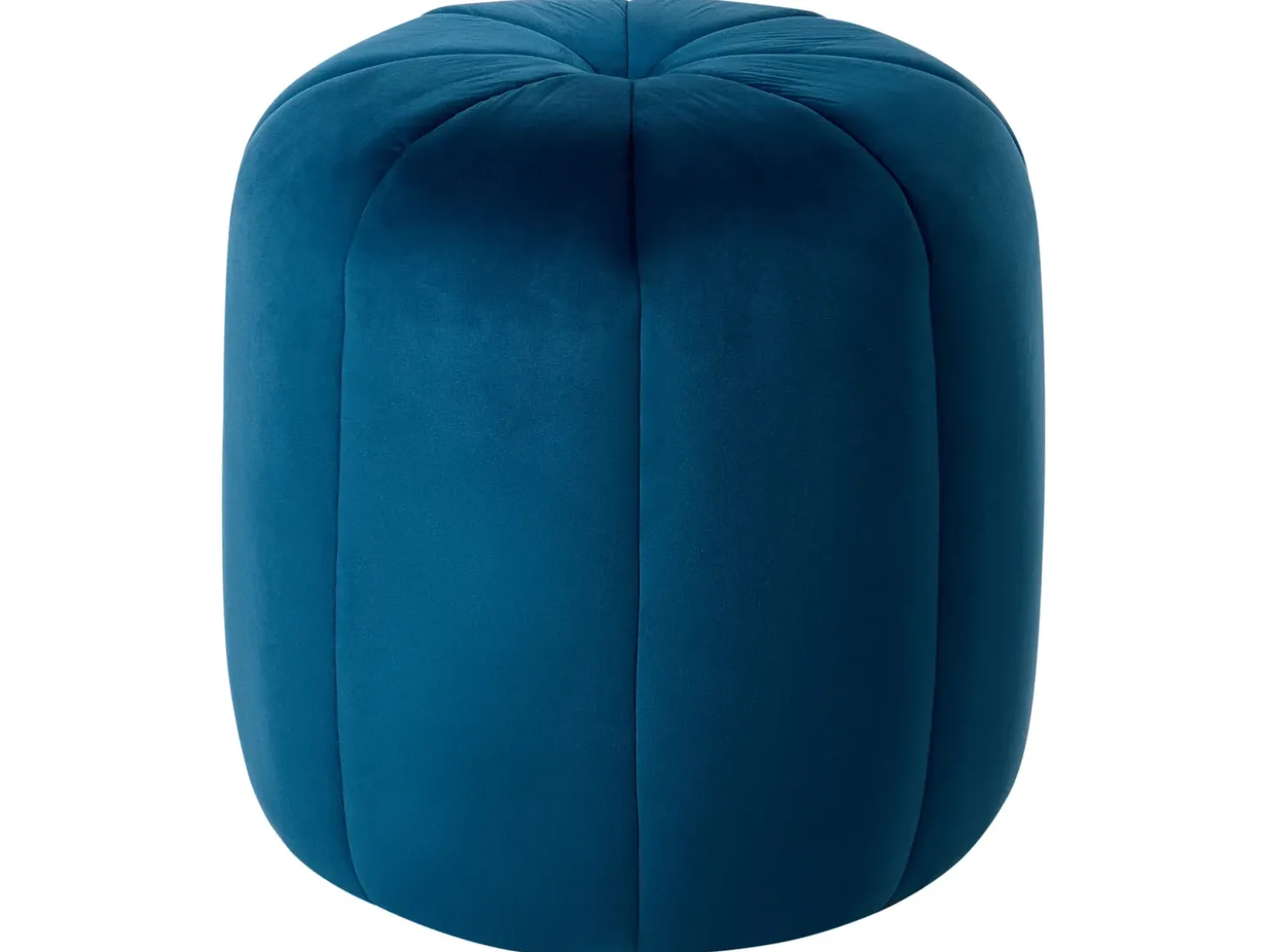 Puf SELBY Velour Blå
