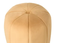 Puf SELBY Velour Sennepsgul
