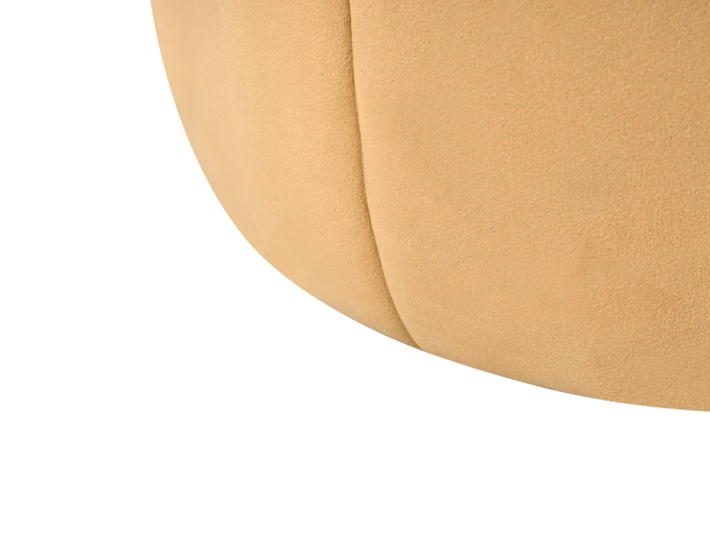 Puf SELBY Velour Sennepsgul