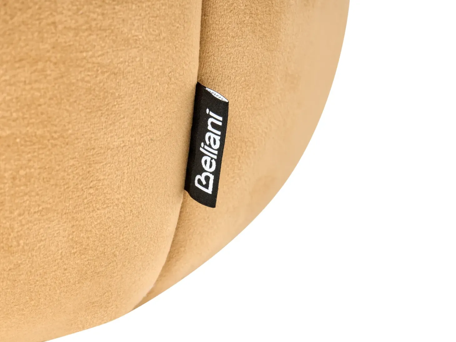 Puf SELBY Velour Sennepsgul