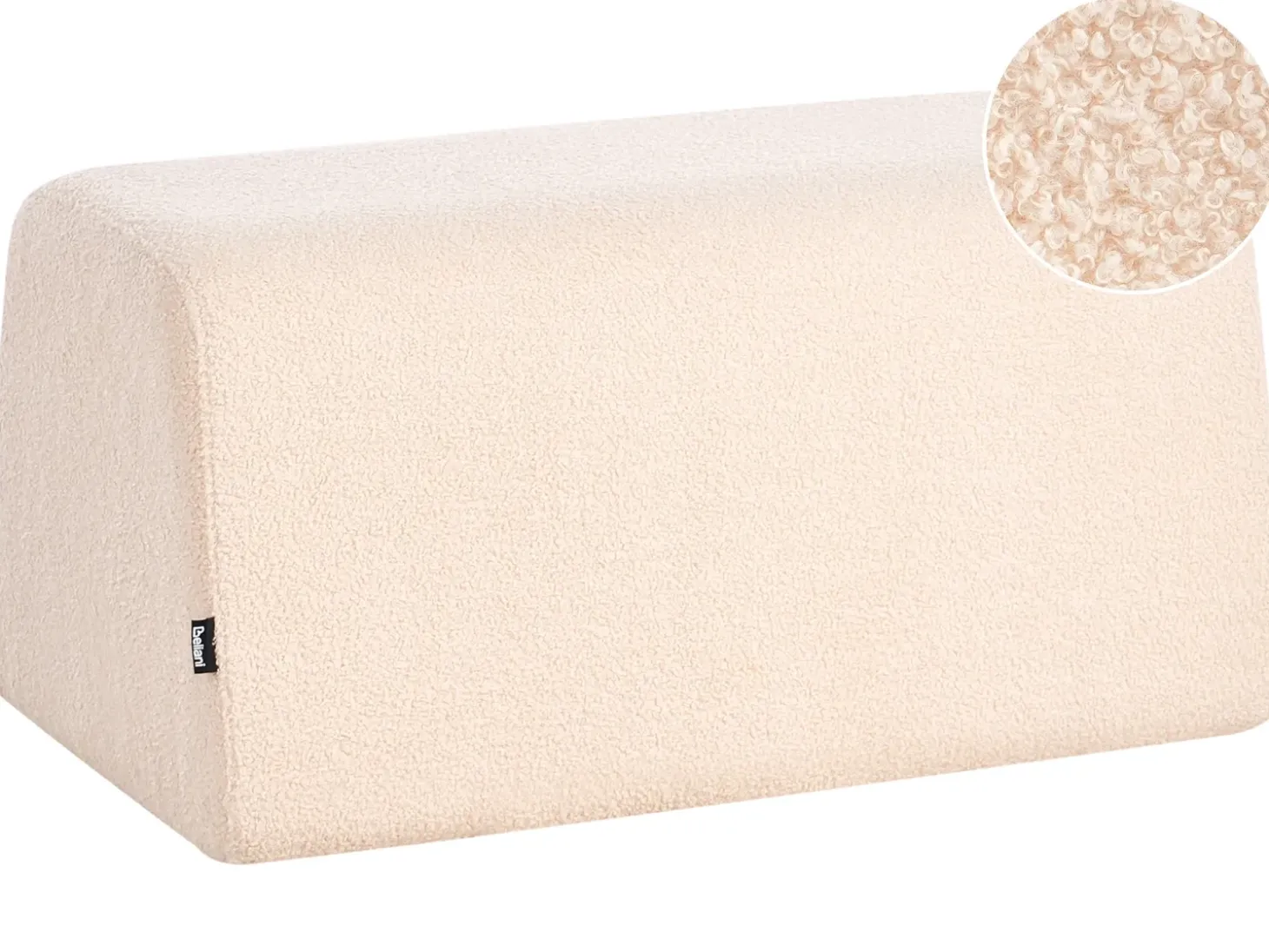 Puf SINCLAIR Boucle Beige