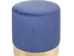 Puf SOPHIA Velour Navy Blå
