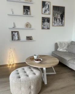 Puf TAMPA Boucle Beige