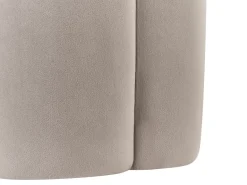 Puf TAPPEN Velour Brungrå