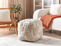 Puf Tuftet MULTAN Bomuld Beige