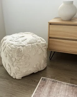Puf Tuftet MULTAN Bomuld Beige