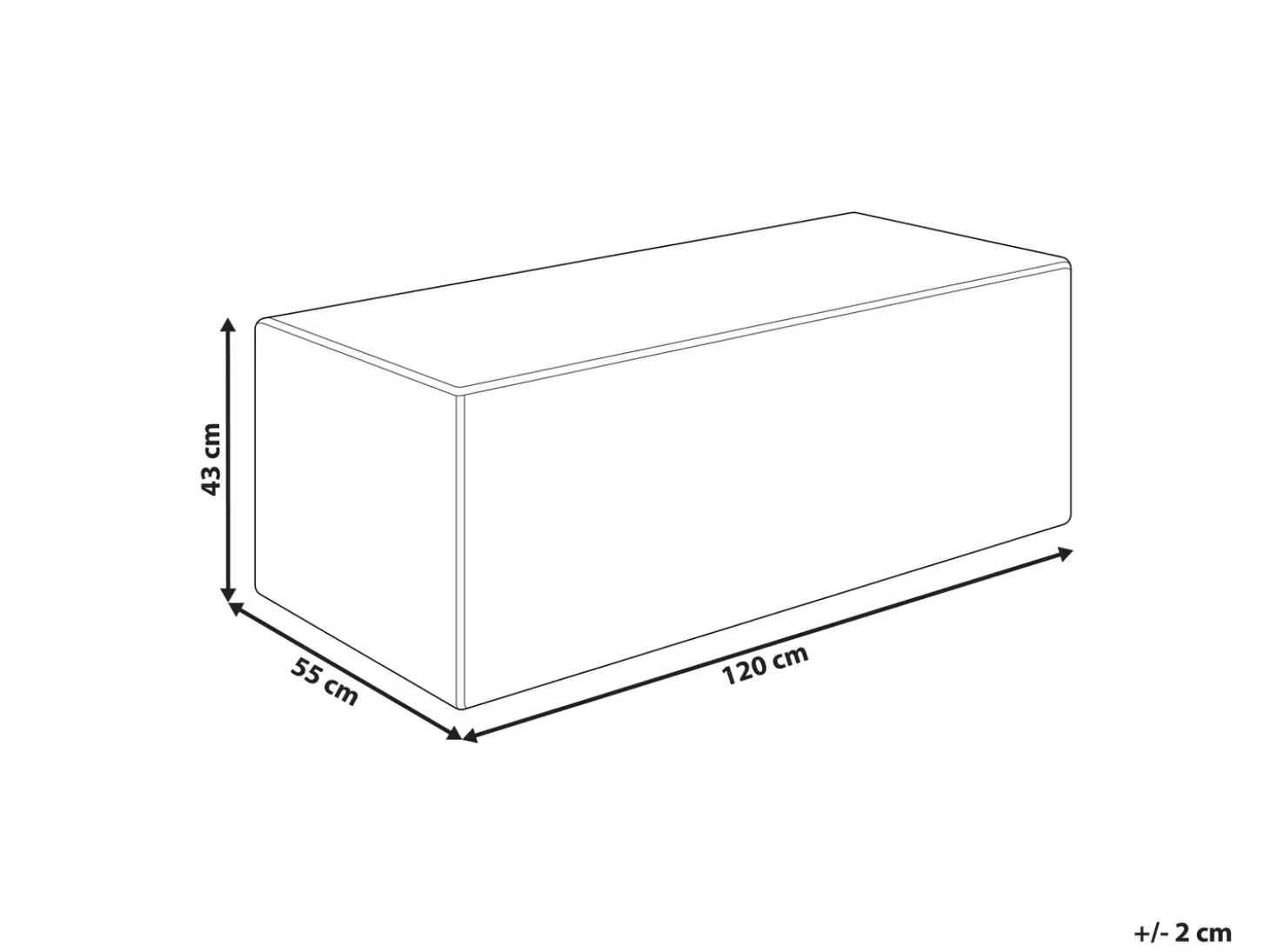 Puf VINITA Fløjl Beige