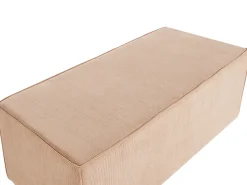 Puf VINITA Fløjl Beige