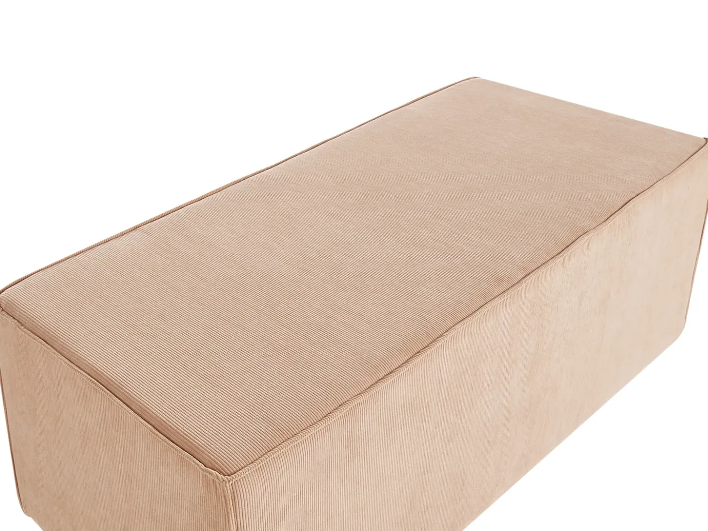 Puf VINITA Fløjl Beige