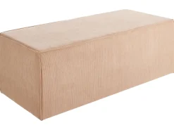 Puf VINITA Fløjl Beige