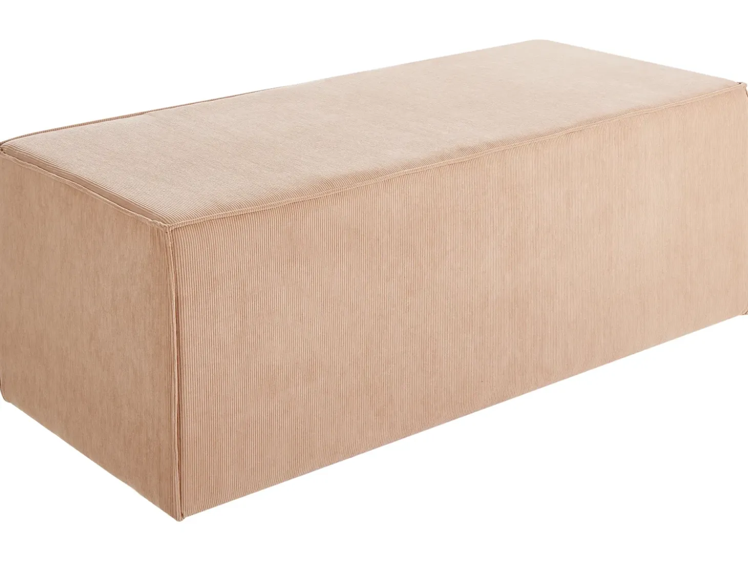 Puf VINITA Fløjl Beige