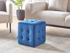 Puf WISCONSIN Velour Blå