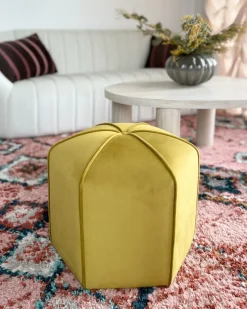 Puf WISHEK Velour Gul