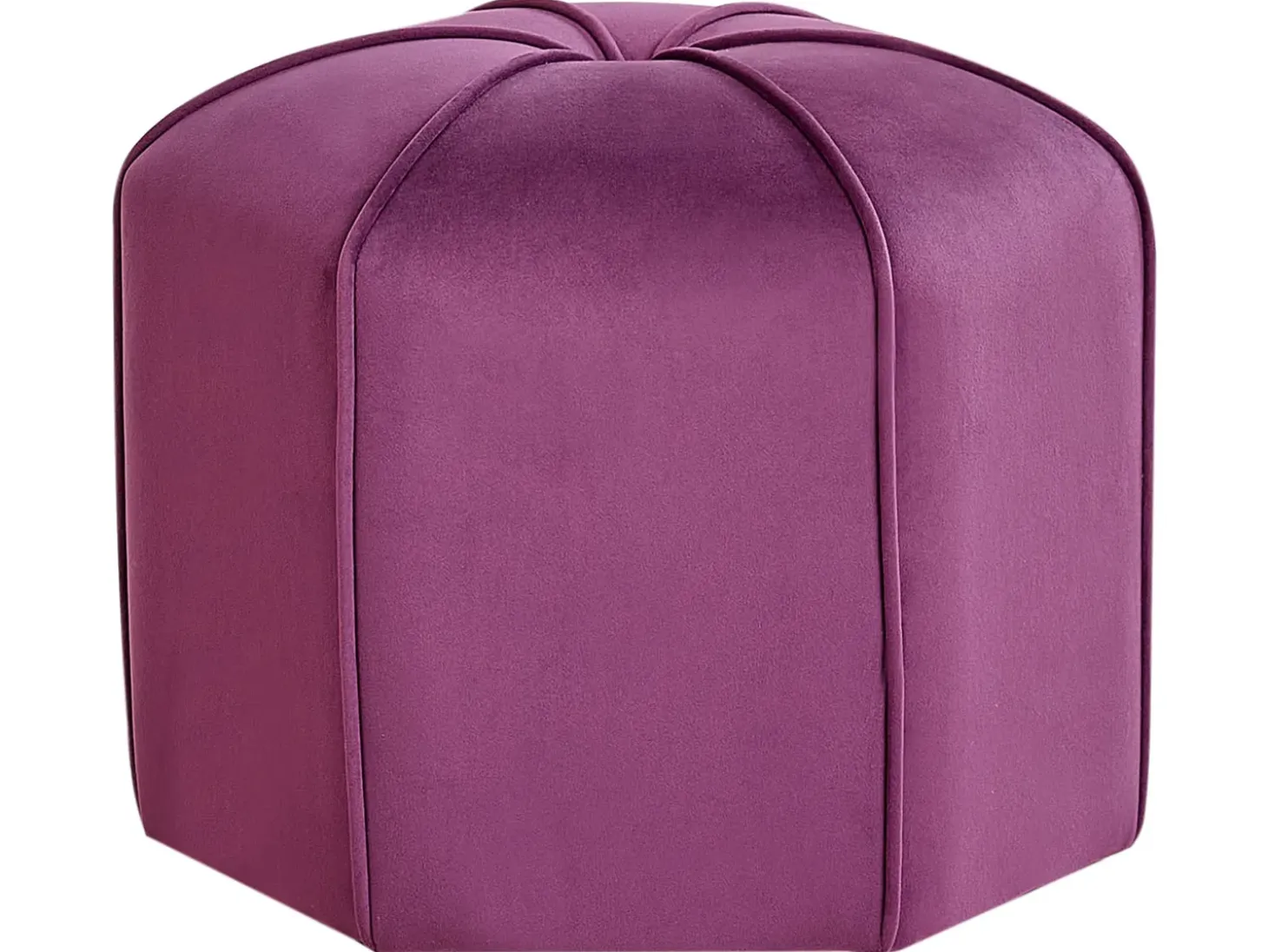 Puf WISHEK Velour Purpur