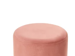 Puf YANKTON Velour Lyserød
