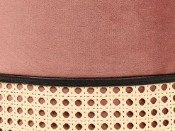 Puf YANKTON Velour Lyserød