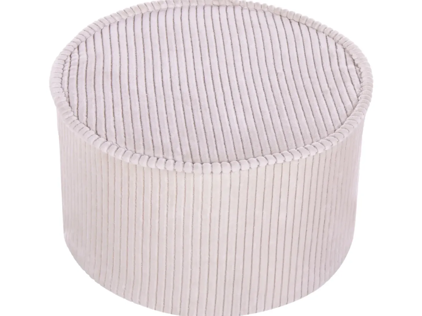 Puf ZIKRIA Velour Lys Beige