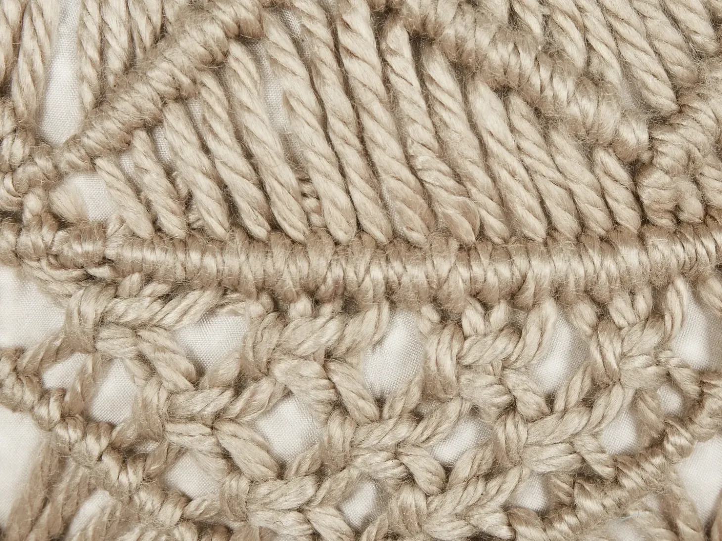 Puf AADHI Syntetisk materiale Beige