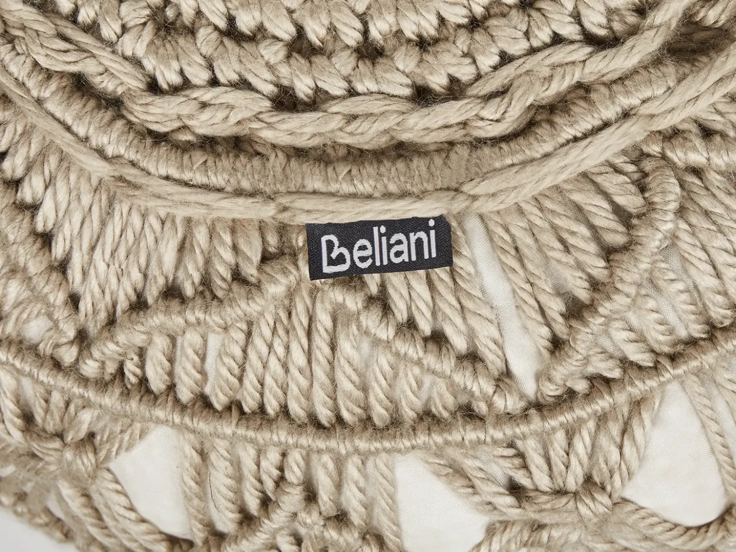 Puf AADHI Syntetisk materiale Beige
