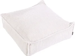 Puf ALLOZAI Velour Lys Beige